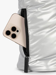 Luka Mini Tote in Silver