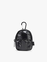 Luka Backpack Zip Bag Charm in Glazed Black