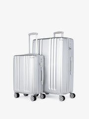 Ambeur 2-Piece Luggage Set in Silver