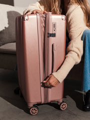 Ambeur Large Luggage in Rose Gold