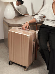 Ambeur Medium Luggage in Gold