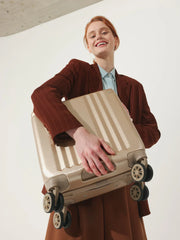 Ambeur Mini Carry-On Luggage in Gold