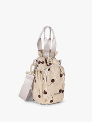 Water Bottle Holder in Oatmeal Cherry