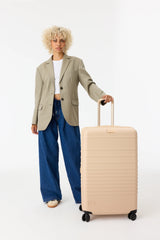 The Large Check-In Roller in Beige