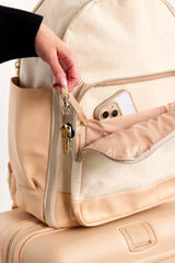 The Travel Backpack in Beige