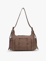 Crossbody Diaper Bag in Hazelnut