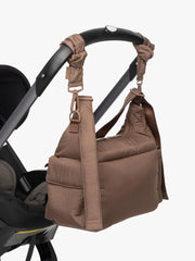 Crossbody Diaper Bag in Hazelnut