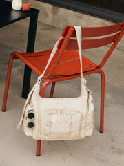 Crossbody Diaper Bag in Oatmeal