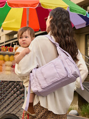 Crossbody Diaper Bag in Orchid