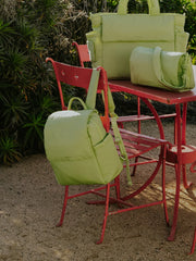Convertible Mini Diaper Backpack in Lime