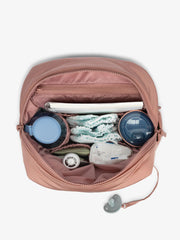 Convertible Mini Diaper Backpack in Peony