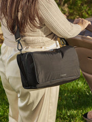 Convertible Stroller Caddy Crossbody in Black
