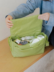 Convertible Stroller Caddy Crossbody in Lime