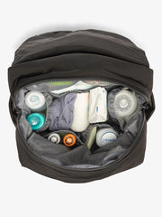 Diaper Backpack with Laptop Sleeve in Black