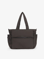 Diaper Tote Bag with Laptop Sleeve in Black