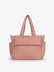 Diaper Tote Bag with Laptop Sleeve in Peony