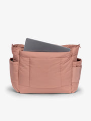 Diaper Tote Bag with Laptop Sleeve in Peony