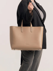 Haven 16" Laptop Tote Bag in Taupe