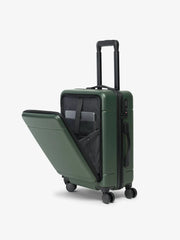 Hue Front Pocket Carry-On Luggage in Emerald