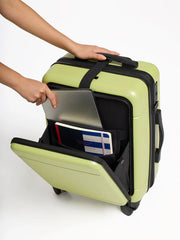 Hue Front Pocket Carry-On Luggage in Key Lime