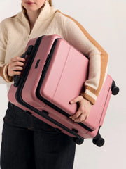 Hue Front Pocket Carry-On Luggage in Mauve