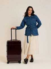 Hue Medium Luggage in Glazed Dark Cherry