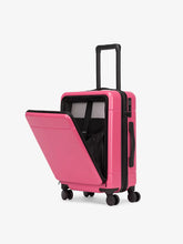 Hue Front Pocket Carry-On Luggage in Dragonfruit