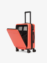 Hue Front Pocket Carry-On Luggage in Poppy
