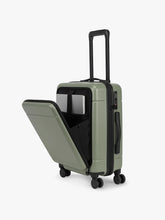 Hue Front Pocket Carry-On Luggage in Juniper