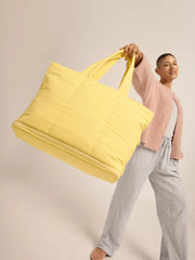 Luka Expandable Laptop Tote in Butter
