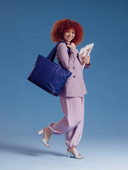 Luka Expandable Laptop Tote in Navy