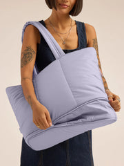 Luka Expandable Laptop Tote in Orchid