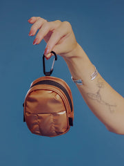 Luka Backpack Zip Bag Charm in Copper