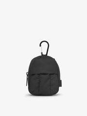 Luka Backpack Zip Bag Charm in Matte Black