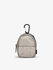 Luka Backpack Zip Bag Charm in Gunmetal