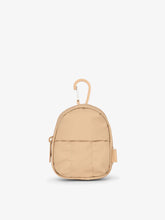 Luka Backpack Zip Bag Charm in Latte