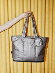 Luka Backpack Zip Bag Charm in Gunmetal