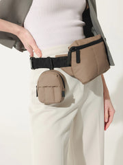 Luka Backpack Zip Bag Charm in Chocolate