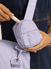 Luka Backpack Zip Bag Charm in Orchid