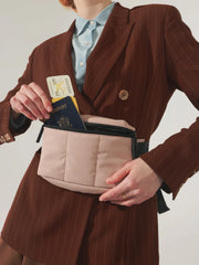 Luka Mini Belt Bag in Rose Quartz