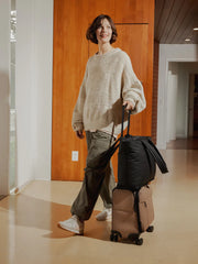 Luka Soft-Sided Mini Carry-On Luggage in Chocolate