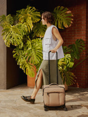 Luka Soft-Sided Mini Carry-On Luggage in Chocolate