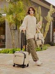 Luka Soft-Sided Mini Carry-On Luggage in Oatmeal