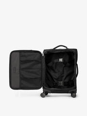 Luka Soft-Sided Carry-On Luggage in Matte Black