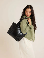 Luka Mini Tote in Glazed Black