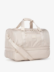 Stevyn Duffel Bag with Shoe Compartment in Dune