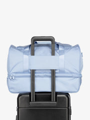 Stevyn Duffel Bag with Shoe Compartment in Sky