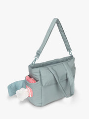 Diaper Tote Bag with Laptop Sleeve in Bluebell