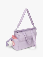 Diaper Tote Bag with Laptop Sleeve in Orchid