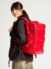 Terra 26L Laptop Duffel Backpack in Red